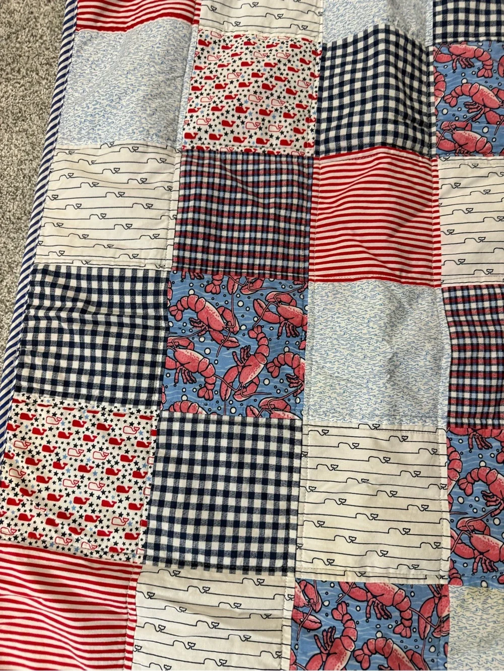 Vineyard Vines Target baby quilt